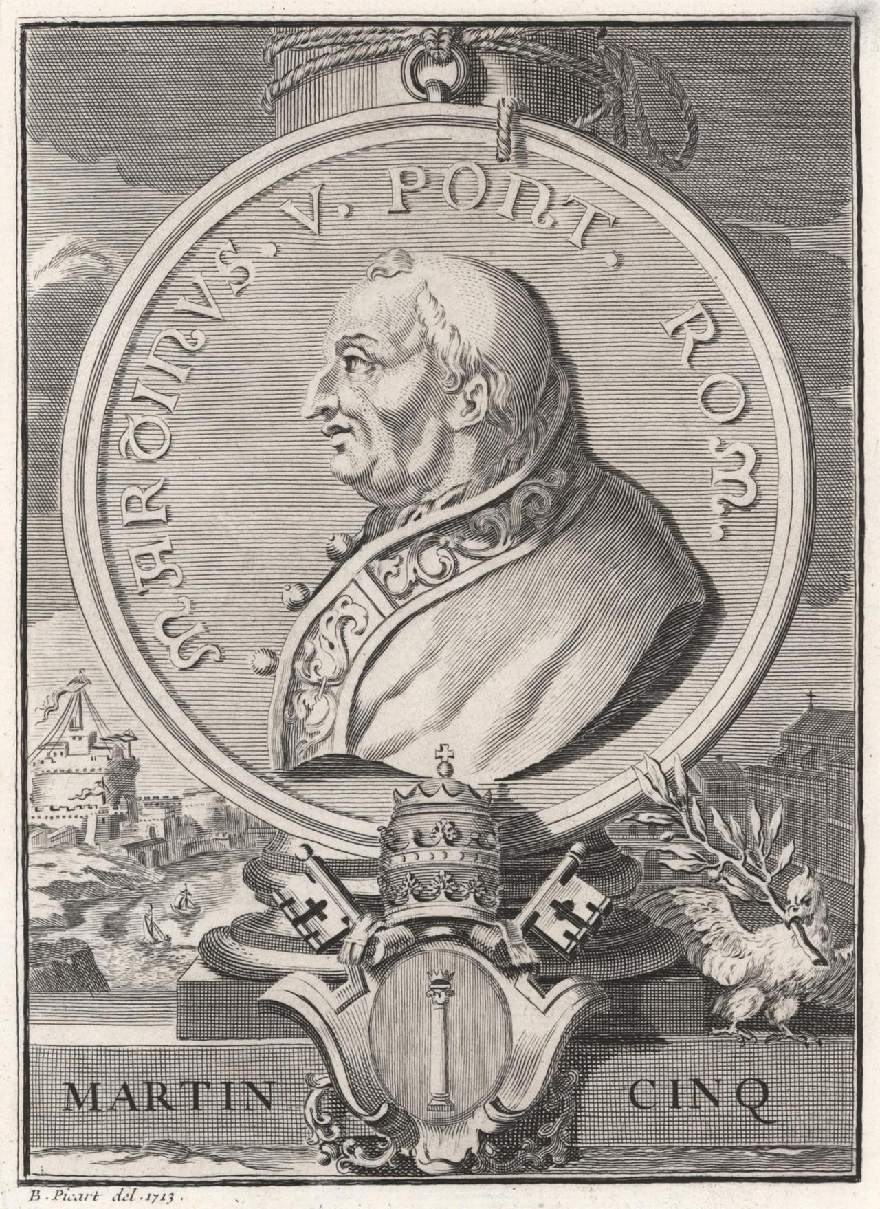 Martin V. - hier auf einem Stich - stellte die Einheit der Christen wieder her Martin V. - hier auf einem Stich - stellte die Einheit der Christen wieder her