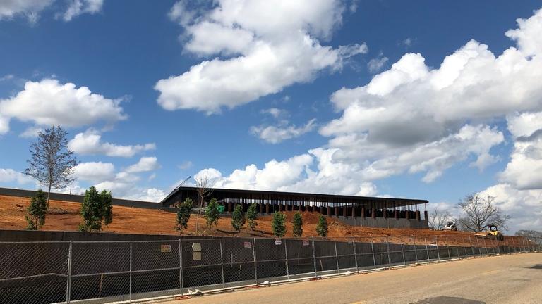 Baustelle des National Memorial for Peace and Justice in Montgomery, Alabama. Baustelle des National Memorial for Peace and Justice in Montgomery, Alabama.