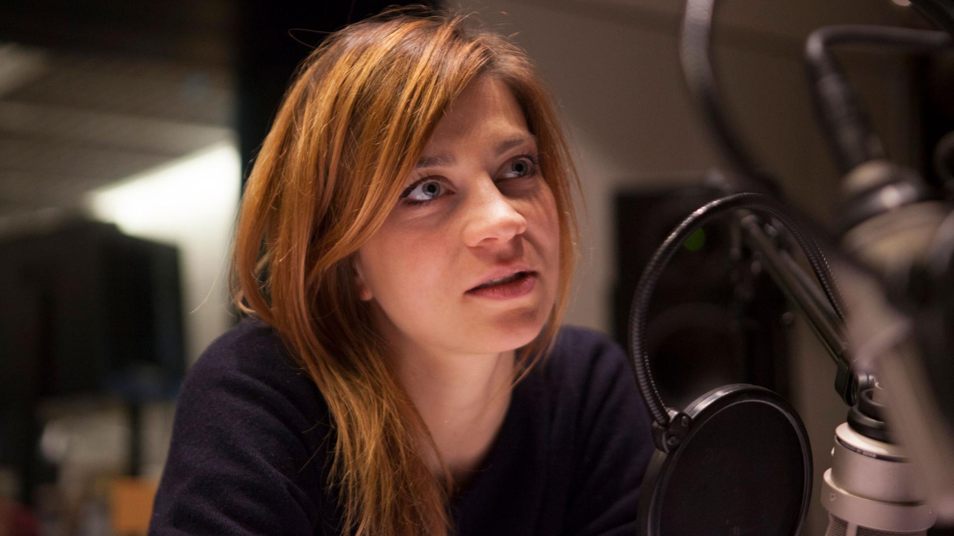Claudia Eisinger in unserem Studio. Claudia Eisinger in unserem Studio.