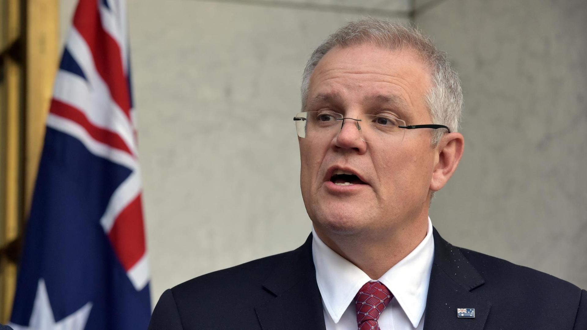 Das Foto zeigt den australischen Politiker Scott Morrison. Das Foto zeigt den australischen Politiker Scott Morrison.