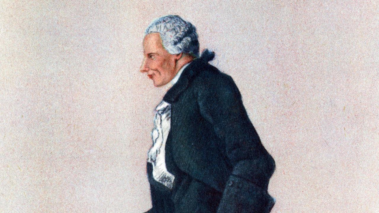 Der Schriftsteller Laurence Sterne (1713-1768) auf einer Zeichnung von Louis Carmontelle. Der Schriftsteller Laurence Sterne (1713-1768) auf einer Zeichnung von Louis Carmontelle.