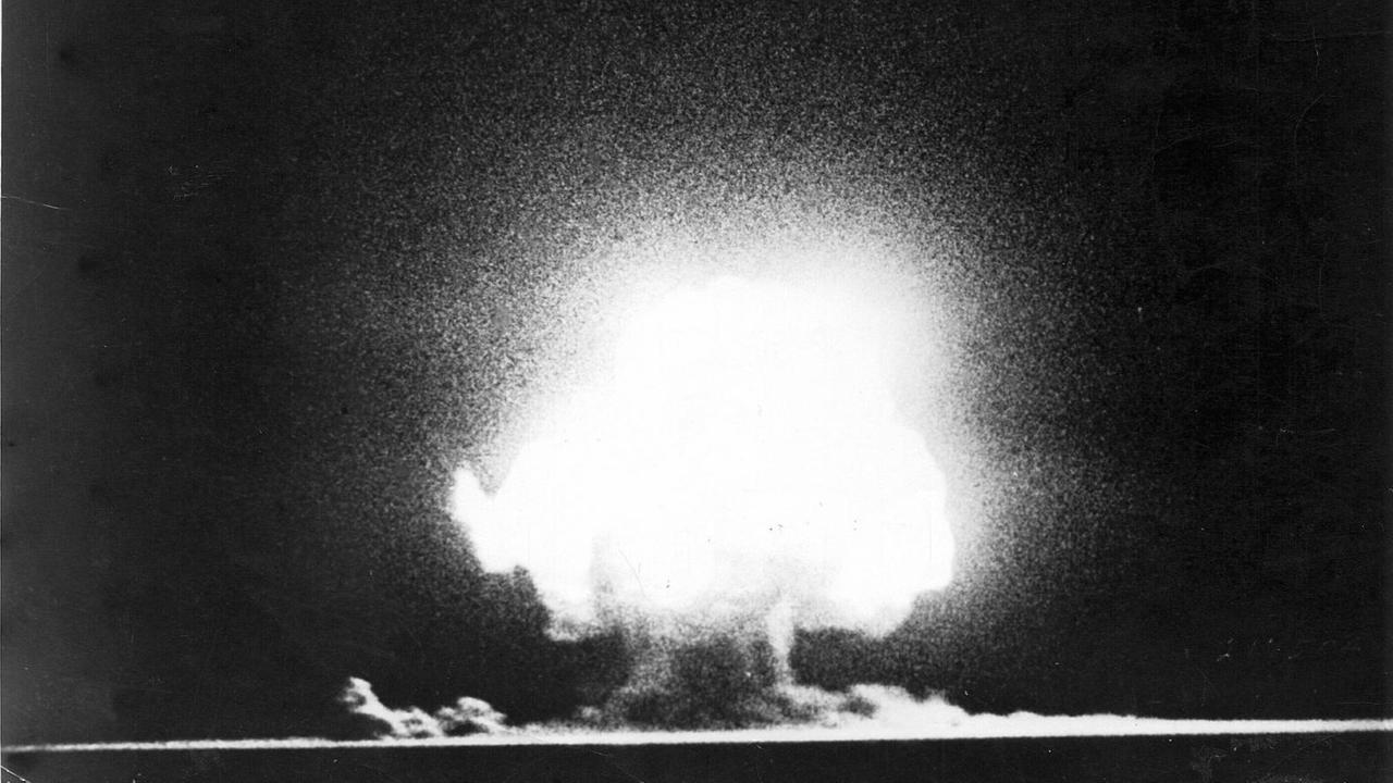 Die erste Atombombe explodierte in Los Alamos, 16.07.1945 Die erste Atombombe explodierte in Los Alamos, 16.07.1945