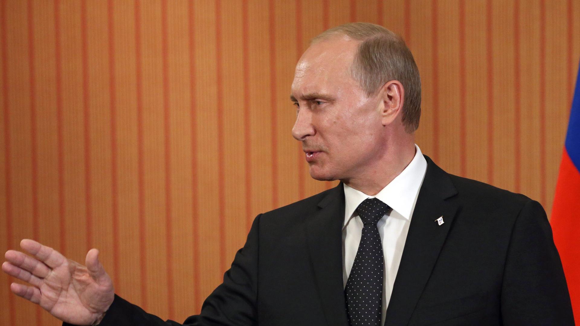Der russische Präsident Wladimir Putin Der russische Präsident Wladimir Putin