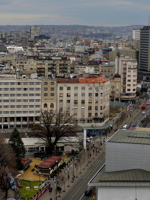 Blick auf Serbiens Hauptstadt Belgrad