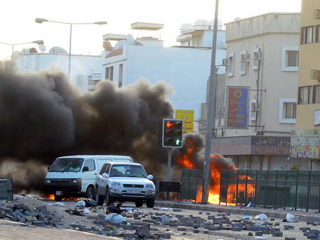 Proteste in Sitra-Bahrain