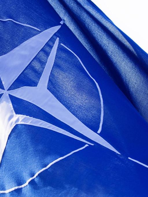 Nato-Flagge am 70. Jahrestag der Gründung der Organisation bei einer Zeremonie in Kopenhagen, Dänemark