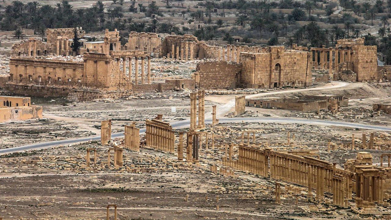 Das antike Weltkulturerbe von Palmyra am 26. März 2016 Das antike Weltkulturerbe von Palmyra am 26. März 2016