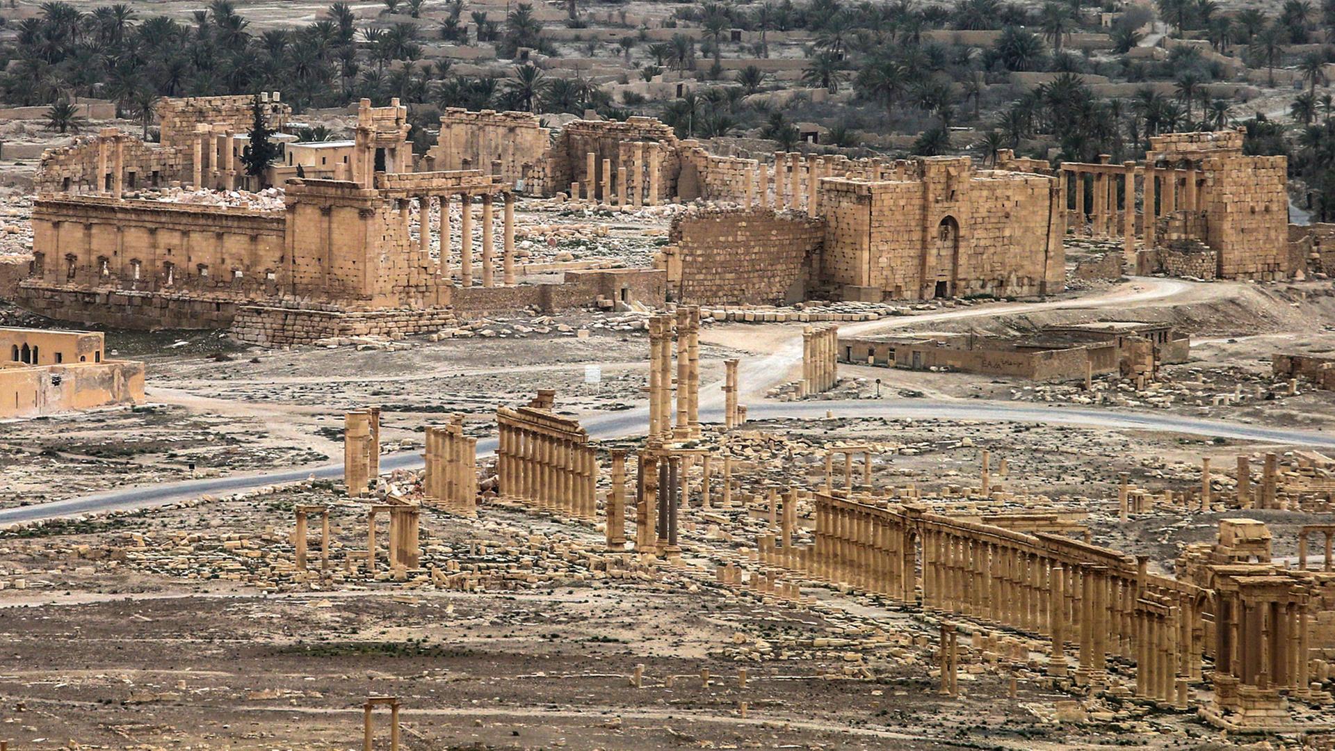 Das antike Weltkulturerbe von Palmyra am 26. März 2016 Das antike Weltkulturerbe von Palmyra am 26. März 2016