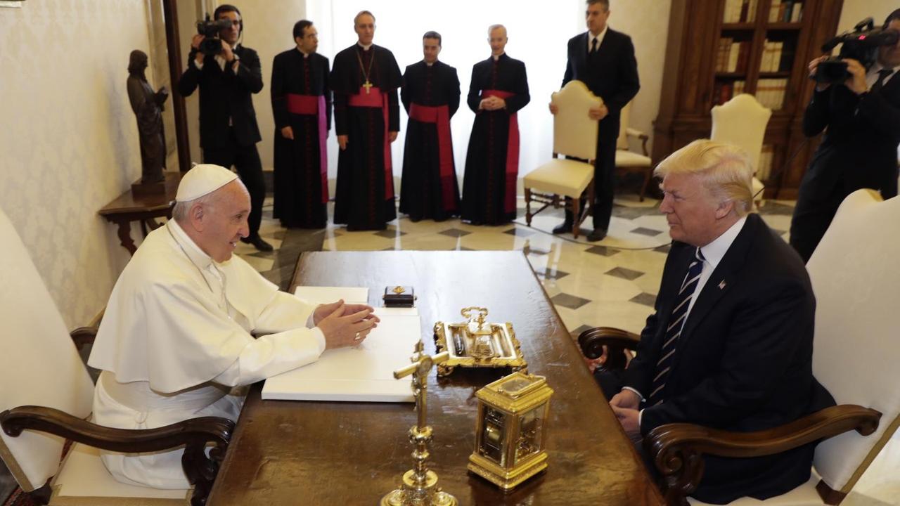 US-Präsident Donald Trump im Vatikan bei Papst Franziskus US-Präsident Donald Trump im Vatikan bei Papst Franziskus