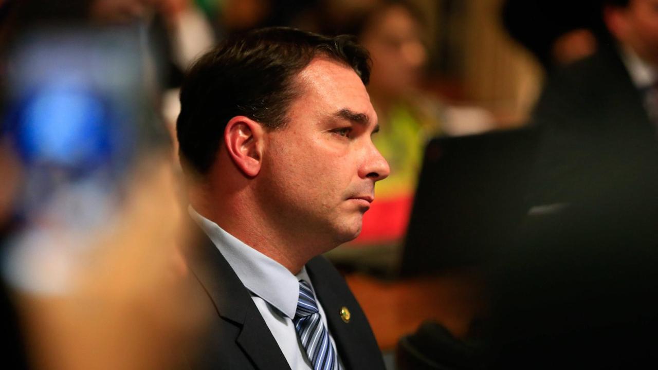 Flávio Bolsonaro, Senator und Sohn des brasilianischen Präsidentens Jair Bolsonaro Flávio Bolsonaro, Senator und Sohn des brasilianischen Präsidentens Jair Bolsonaro