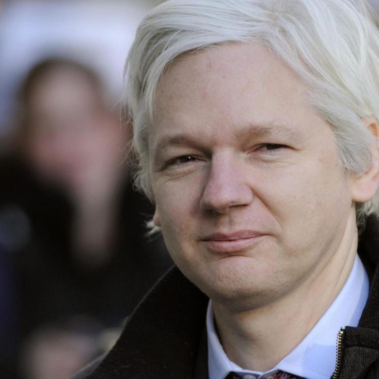 Der Wikileaks-Gründer Julian Assange, aufgenommen am 02.02.2012 in London.