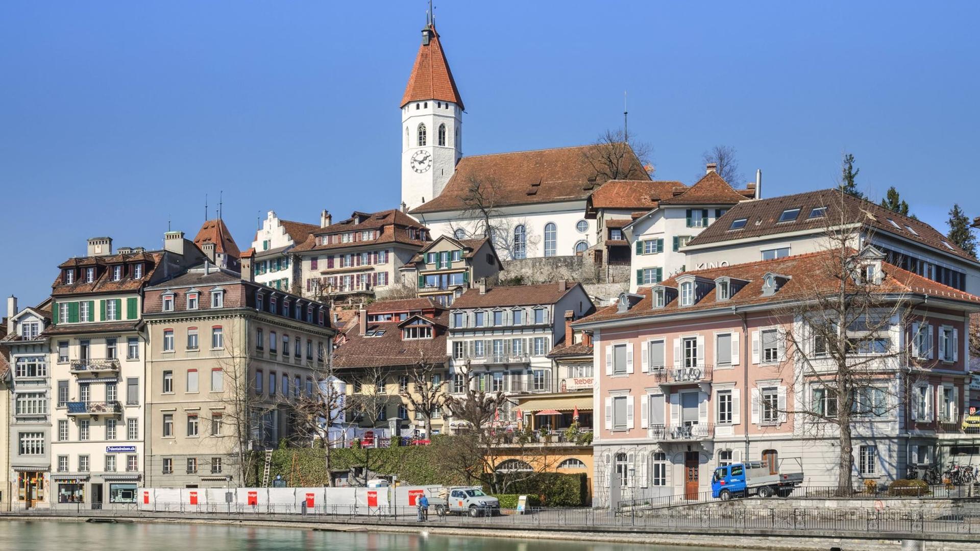 Reformierte Stadtkirche von Thun, Kanton Bern, Schweiz Reformierte Stadtkirche von Thun, Kanton Bern, Schweiz