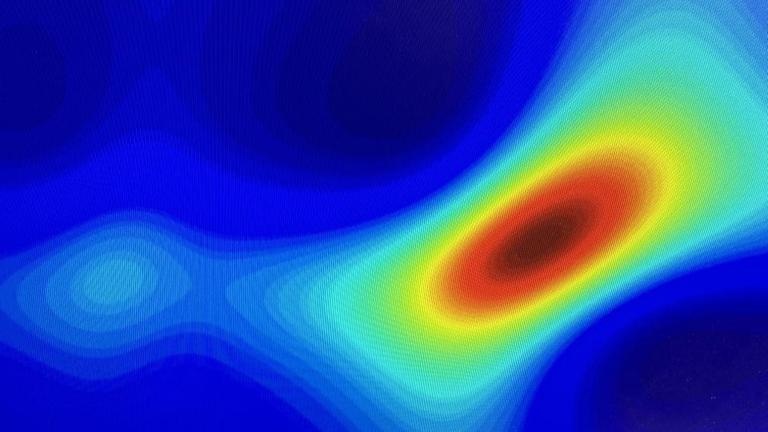 Visualisierung von Messergebnissen auf einem Computermonitor im Labor der Uni Ulm Visualisierung von Messergebnissen auf einem Computermonitor im Labor der Uni Ulm