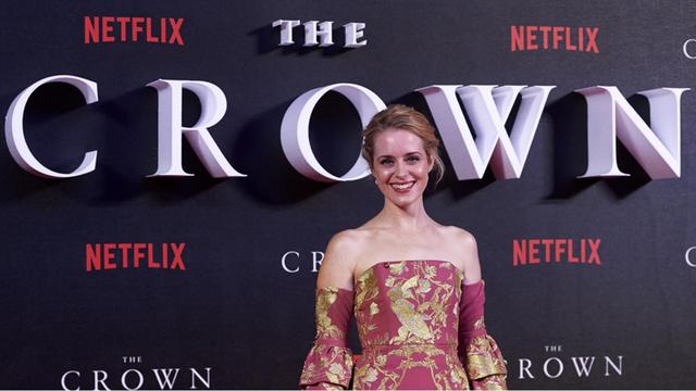Claire Foy bei der Weltpremiere der Netflix-Serie "The Crown" in London