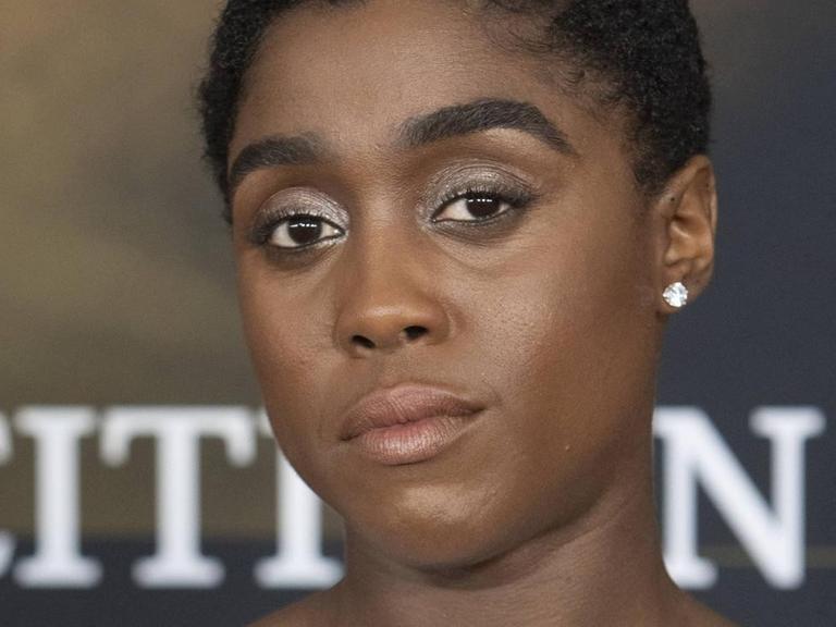 Die schwarze Schauspielerin Lashana Lynch bei der Premiere von Captain Marvel.