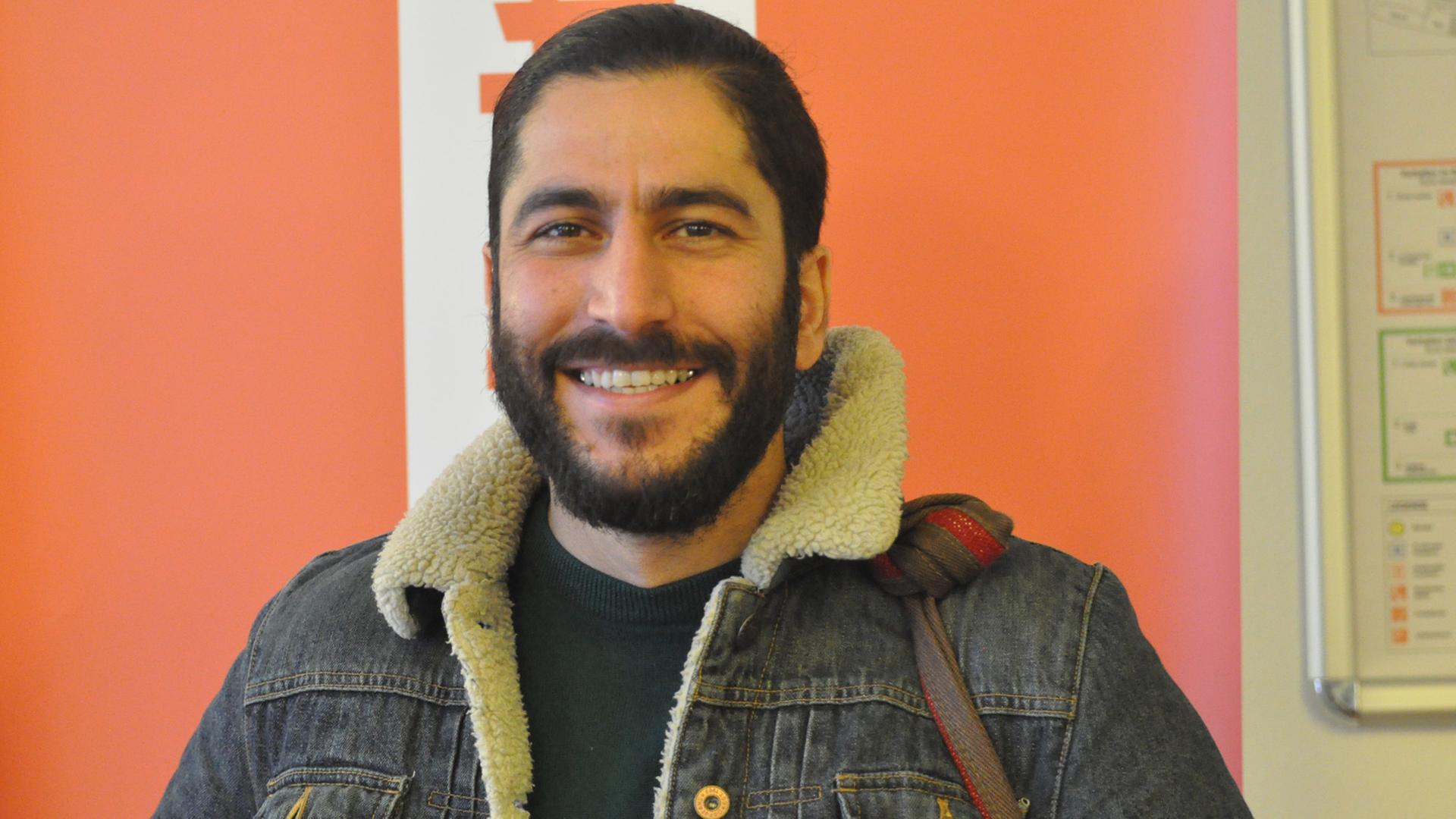 Hamed Eshrat im Funkhaus von Deutschlandradio Kultur Hamed Eshrat im Funkhaus von Deutschlandradio Kultur