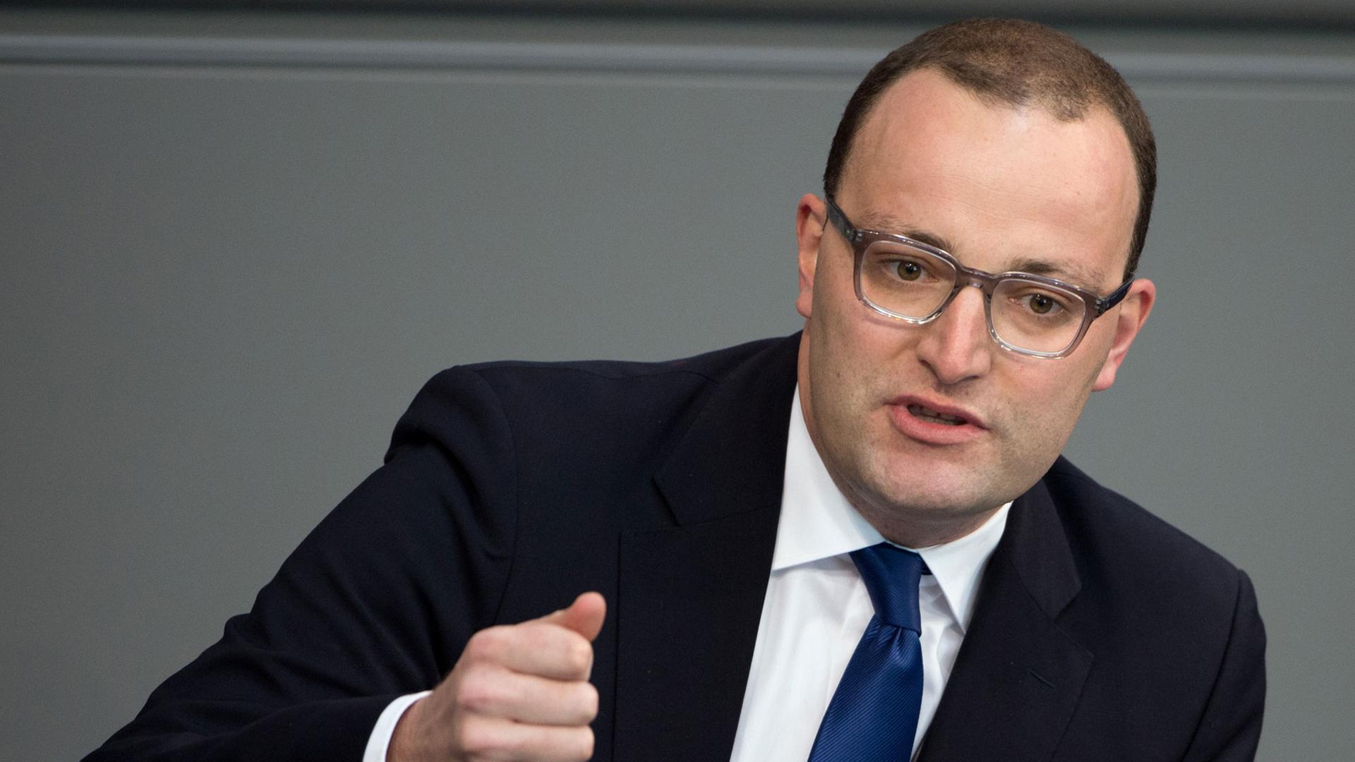 Der gesundheitspolitische Sprecher der CDU/CSU-Bundestagsfraktion, Jens Spahn.