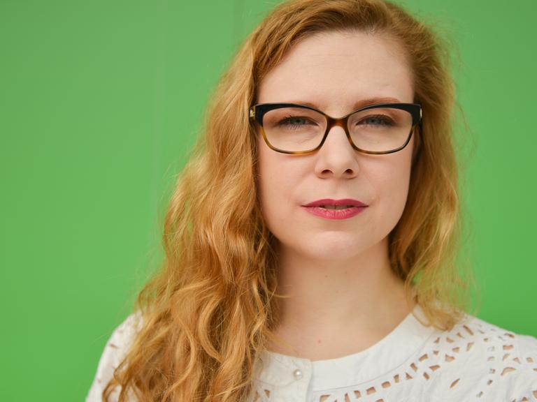 Die Autorin Anna Basener auf der Leipziger Buchmesse 2017