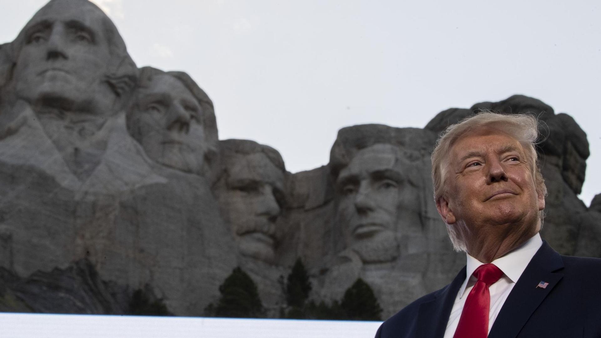 Donald Trump zum Nationalfeiertag am Mount Rushmore. Donald Trump zum Nationalfeiertag am Mount Rushmore.