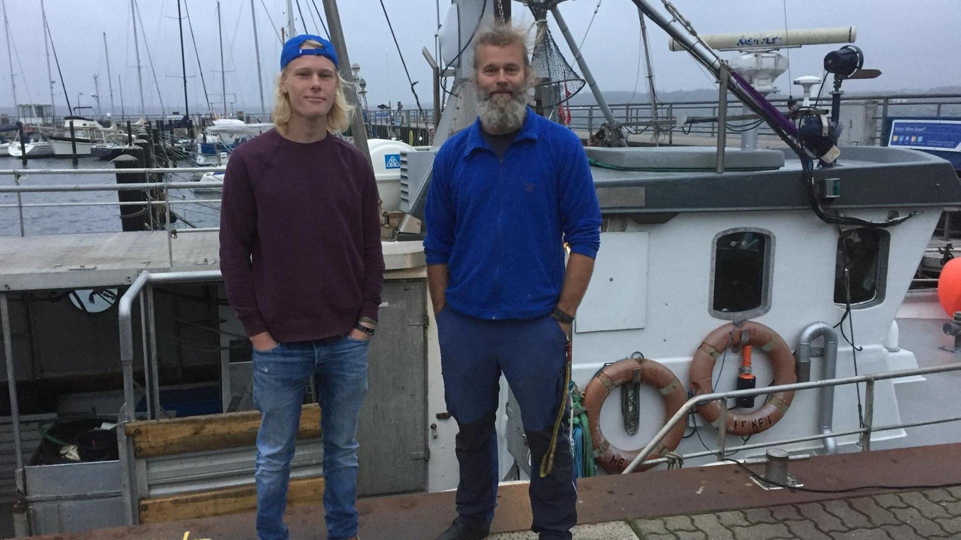 Björn Fischer und sein Sohn Johnny. Björn Fischer und sein Sohn Johnny.