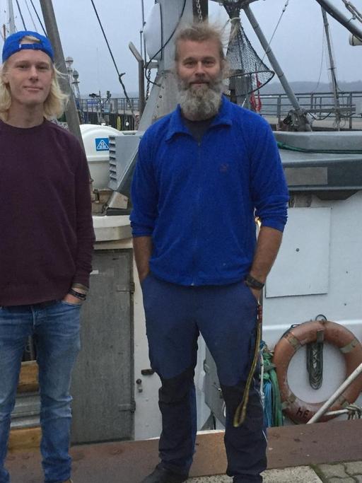 Björn Fischer und sein Sohn Johnny.