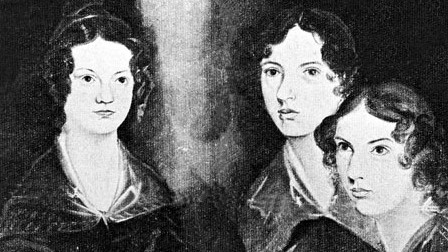 Zeitgenössische Darstellung der britischen Schriftstellerinnen Emily, Anne und Charlotte Brontë Zeitgenössische Darstellung der britischen Schriftstellerinnen Emily, Anne und Charlotte Brontë
