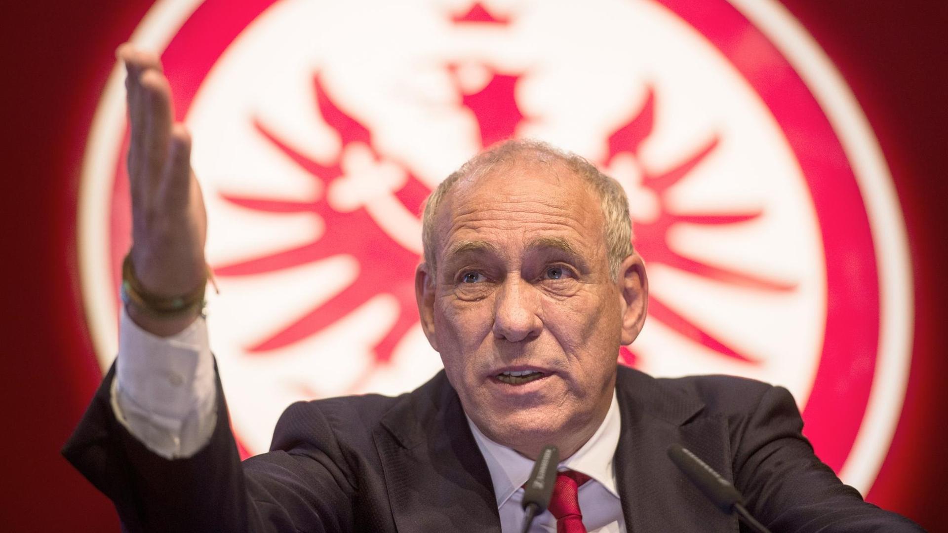 Der Präsident von Eintracht Frankfurt, Peter Fischer. Der Präsident von Eintracht Frankfurt, Peter Fischer.