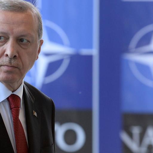 Der türkische Präsident Recep Tayyip Erdogan bei einem NATO-Treffen in Brüssel im Mai 2017.