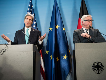 US-Außenminister Kerry und sein deutscher Amtskollege Steinmeier
