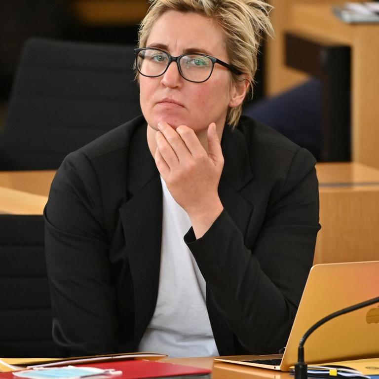Spitzenkandidatin für den Linken-Bundesvorsitz: Susanne Hennig-Wellsow, Fraktionsvorsitzende der Linken in Thüringen, 04.09.2020