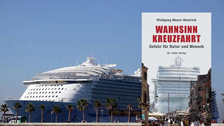Hintergrundbild: Am 4. Juni 2016 sticht das Kreuzfahrtschiff "Harmony of Seas" in See, das bislang größte Kreuzfahrtschiff der Welt. Vordergrund: Buchcover Hintergrundbild: Am 4. Juni 2016 sticht das Kreuzfahrtschiff "Harmony of Seas" in See, das bislang größte Kreuzfahrtschiff der Welt. Vordergrund: Buchcover