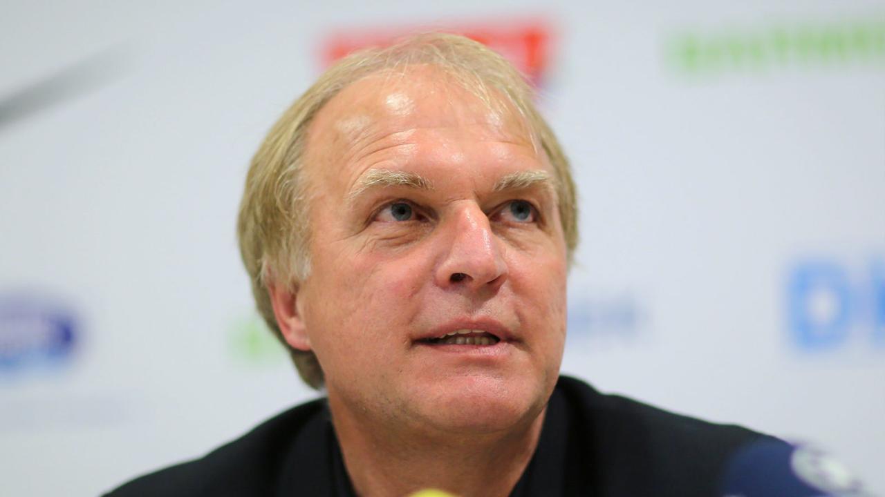 Der Präsident des Deutschen Leichtathletik-Verbandes (DLV) Clemens Prokop spricht am 30.07.2014 auf einer Pressekonferenz in der Geschäftsstelle des Landessportbundes Hessen in Frankfurt am Main (Hessen). Der Präsident des Deutschen Leichtathletik-Verbandes (DLV) Clemens Prokop spricht am 30.07.2014 auf einer Pressekonferenz in der Geschäftsstelle des Landessportbundes Hessen in Frankfurt am Main (Hessen).