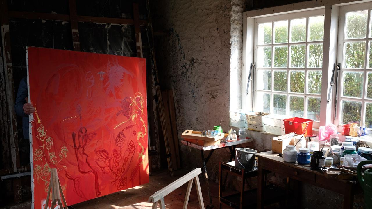 Das Atelier von Valère Novarina in der Normandie Das Atelier von Valère Novarina in der Normandie