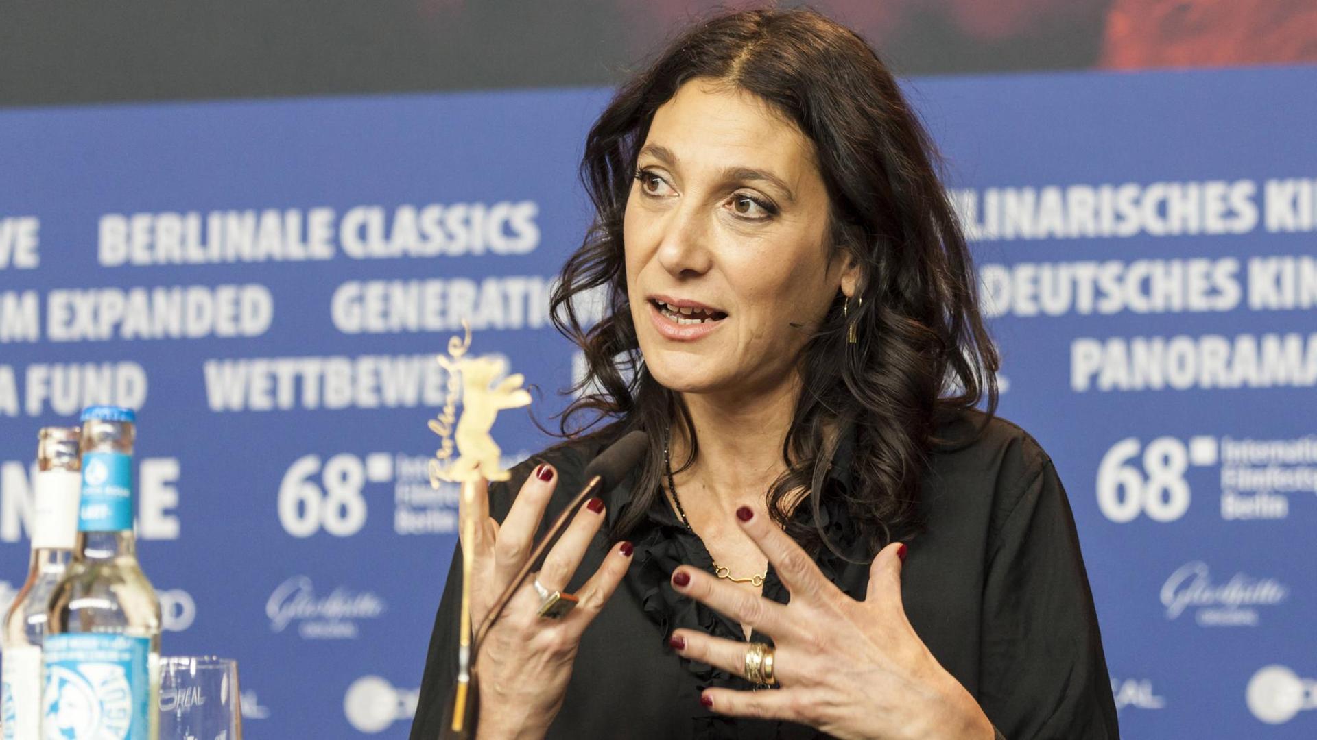 Die Regisseurin Emily Atef auf der Berlinale 2018 Die Regisseurin Emily Atef auf der Berlinale 2018