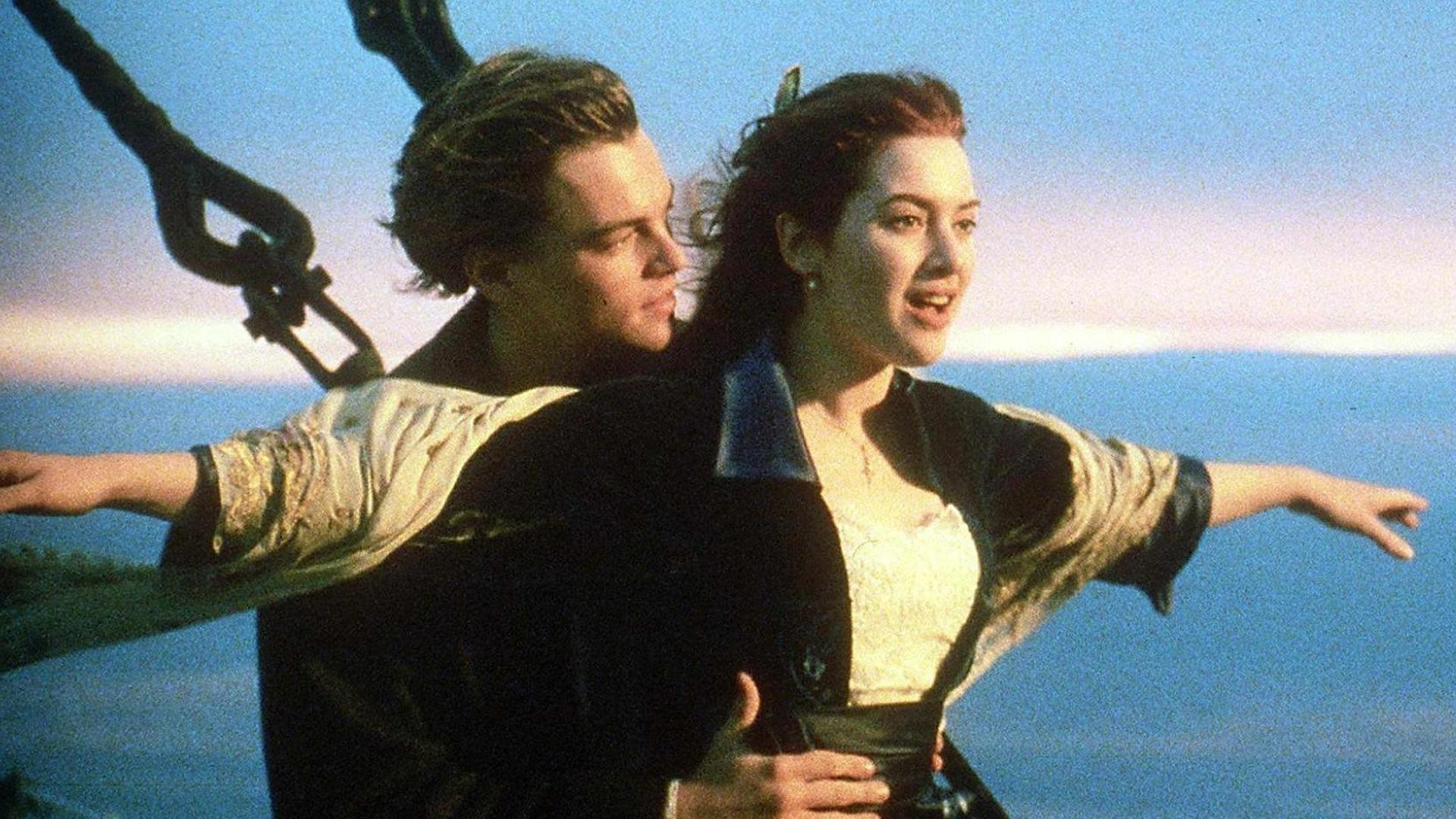 Leonardo DiCaprio und Kate Winslet in dem legendären Liebesfilm "Titanic".