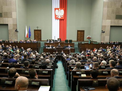 Das polnische Parlament tagt.