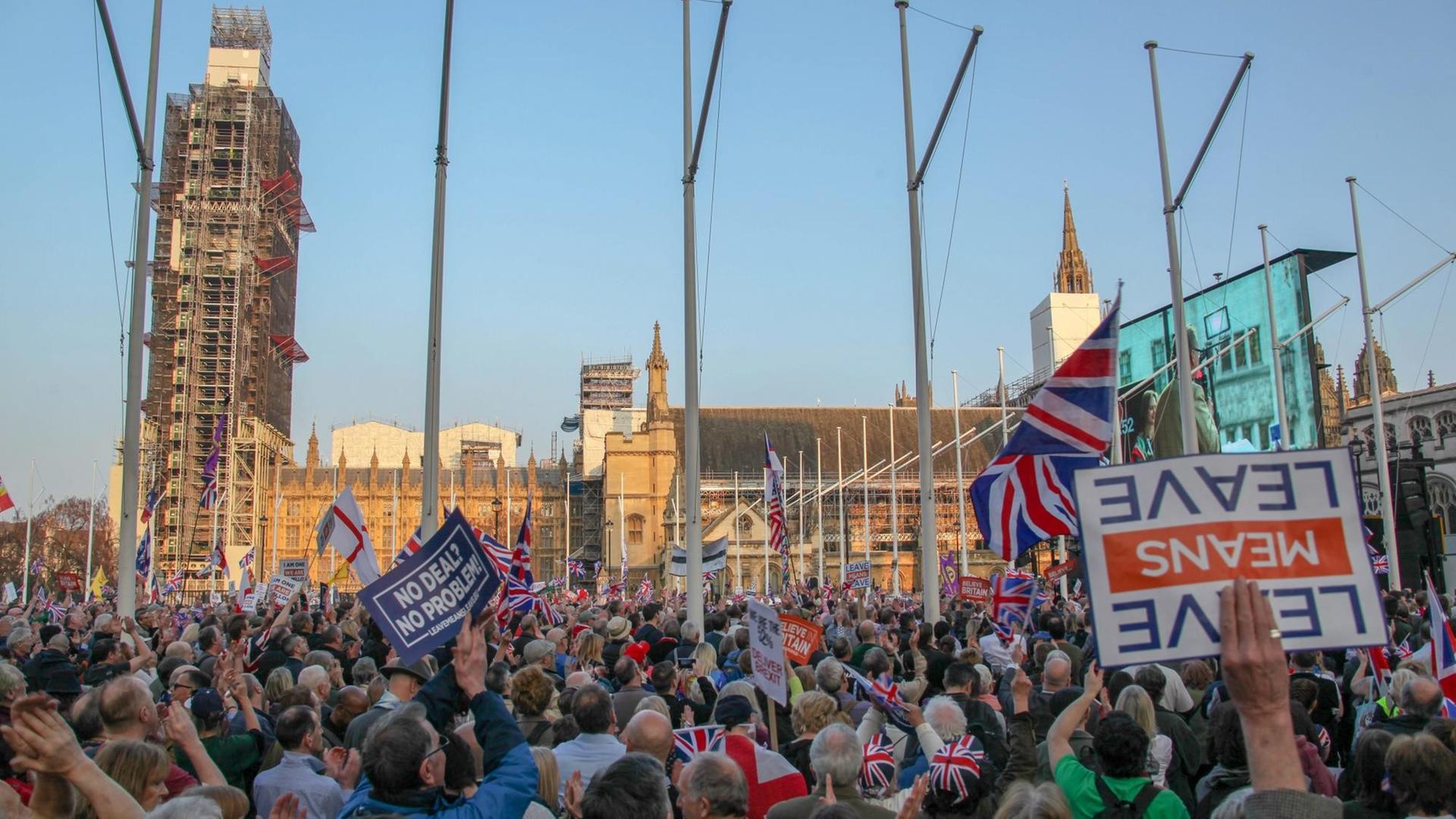 Pro-Brexit-Demonstration in London Pro-Brexit-Demonstration in London