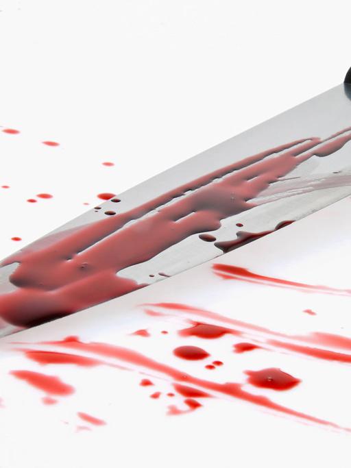Ein Messer mit Blut - die Tatwaffe eines Mordes?