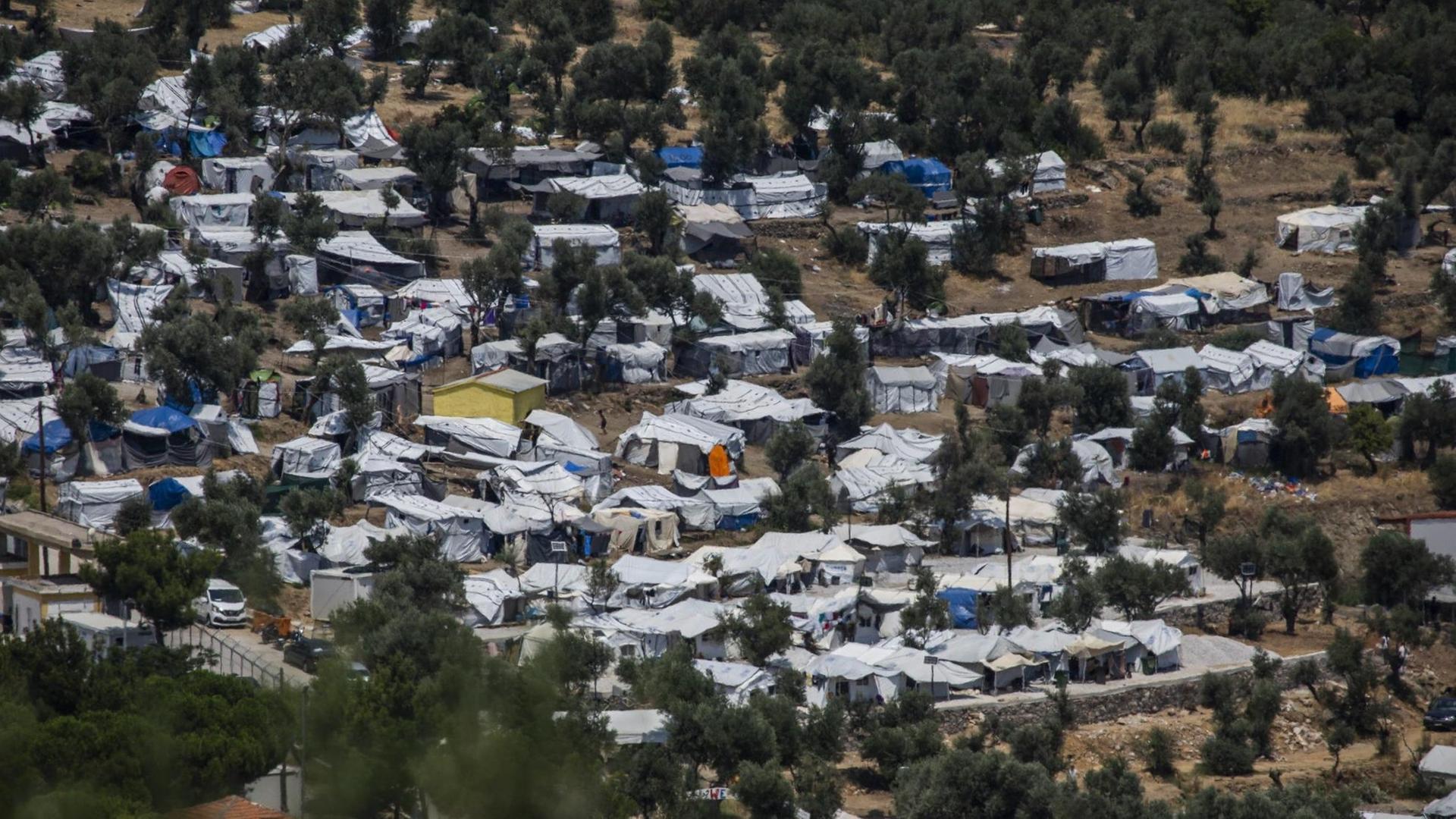 Flüchtlingslager Moria auf der Insel Lesbos Flüchtlingslager Moria auf der Insel Lesbos