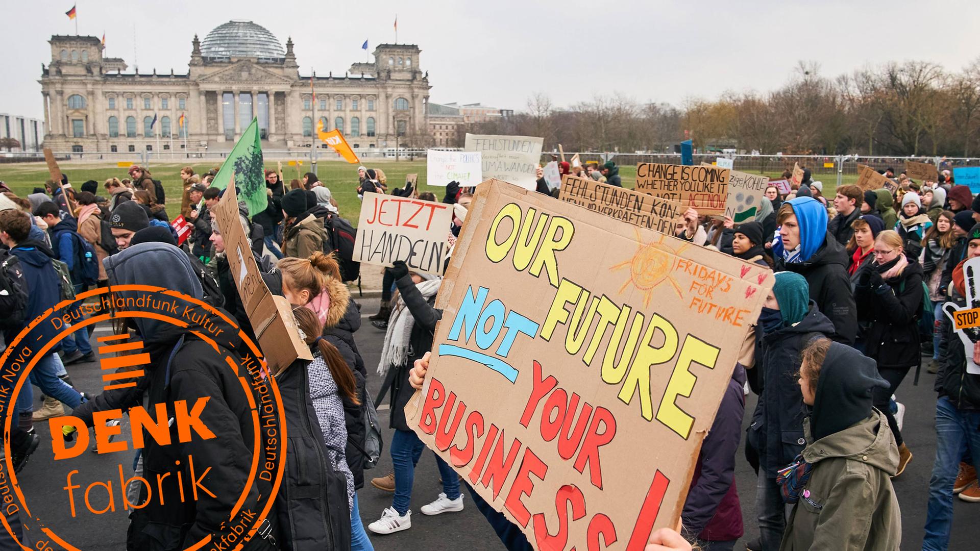 Demonstration "Fridays for Future" im Januar in Berlin Demonstration "Fridays for Future" im Januar in Berlin