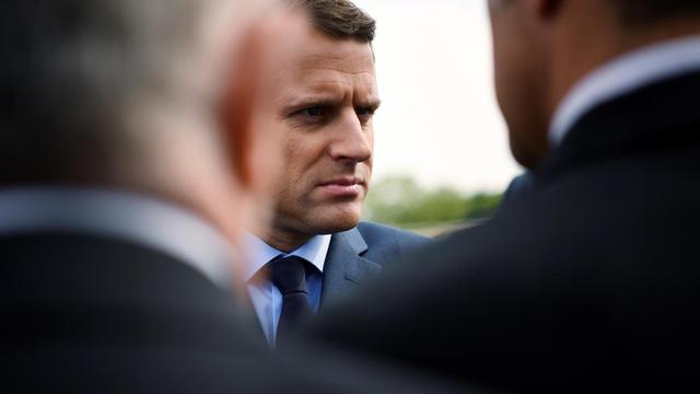 Der französische Präsidentschaftskandidat Emmanuel Macron (24.4.2017)