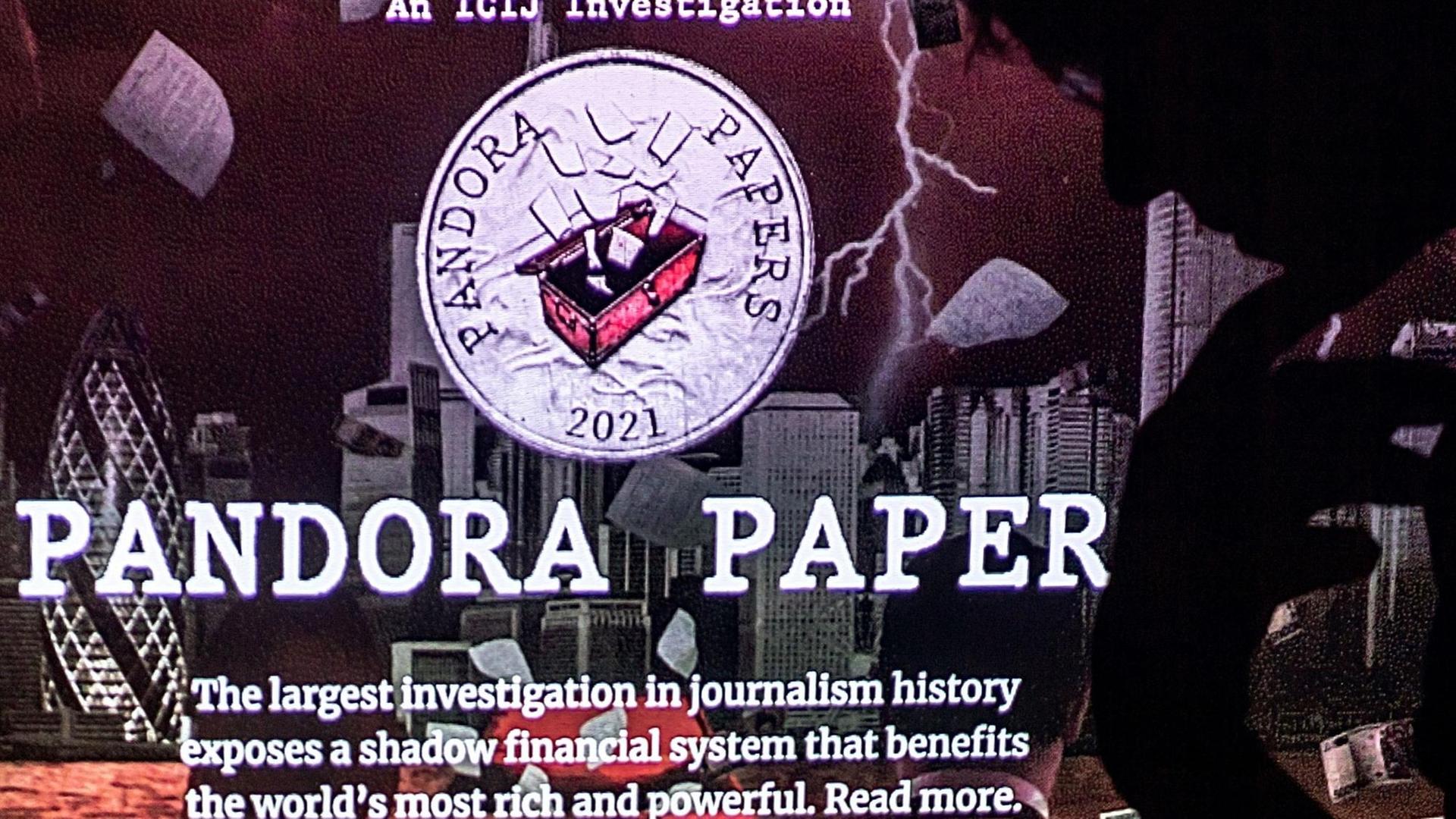 Eine Illustration zu "Pandora Papers". Eine Illustration zu "Pandora Papers".