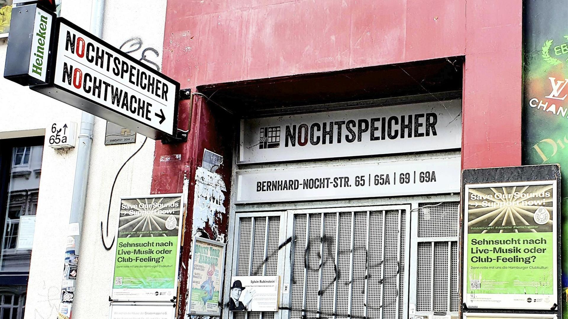 Außenansicht des "Nochtspeicher", aufgenommen am Sonntag, 09. August 2020, in Hamburg.