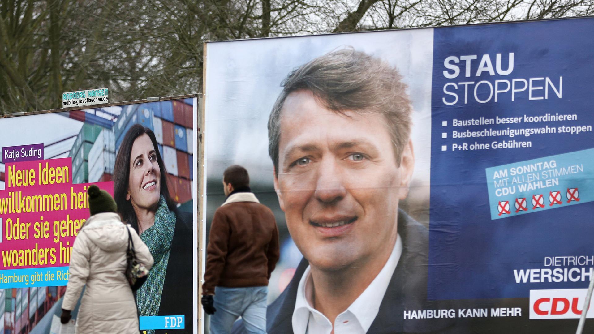 Wahlplakate zur Bürgerschaftswahl 2015 in Hamburg Wahlplakate zur Bürgerschaftswahl 2015 in Hamburg