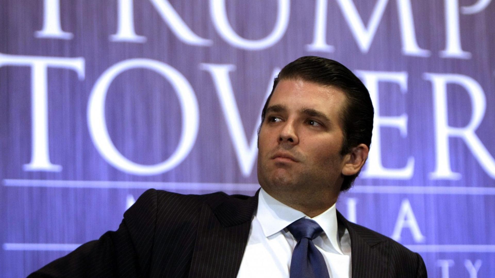 Donald Trump Junior, ältester Sohn von US-Präsident Trump Donald Trump Junior, ältester Sohn von US-Präsident Trump
