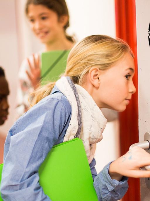 Schüler der Quentin-Blake-Schule in Berlin beim Projekt Klimaschule.