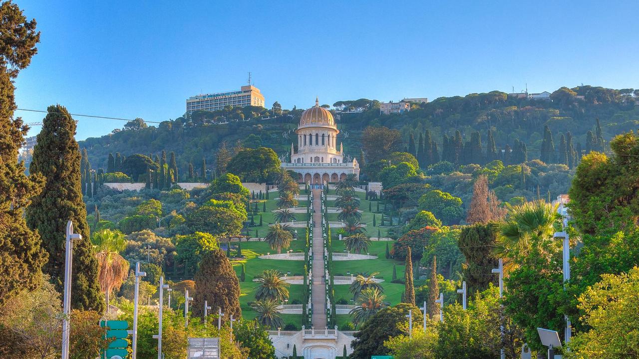 Das Bahai-Weltzentrum in Haifa, Israel Das Bahai-Weltzentrum in Haifa, Israel