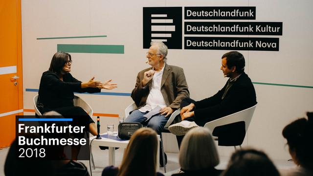 Iris Radisch und Felix Stephan im Gespräch mit Hubert Winkels auf der DLF-Buchmessenbühne