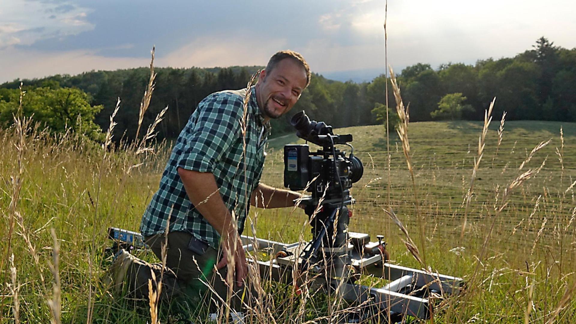 Dreh für den Film Die Wiese von Jan Haft. Dreh für den Film Die Wiese von Jan Haft.