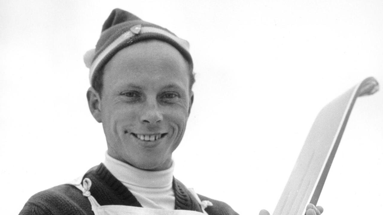 Der deutsche Skispringer Max Bolkart in einer undatierten Archivaufnahme aus den 60er Jahren.